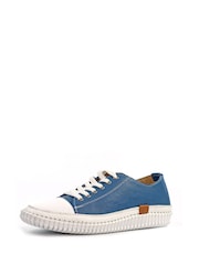 Lunar Blue Truffle II Mid Plimsoll Leather Shoes - Image 5 of 5