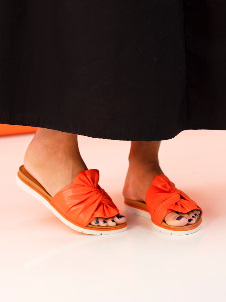 Lunar Orange Sunshine Leather Sandals - Image 1 of 3