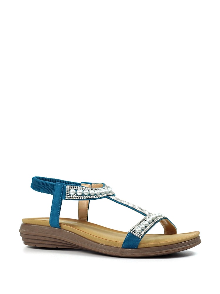 Lunar Blue Tancy Pearl Sandals - Image 3 of 3