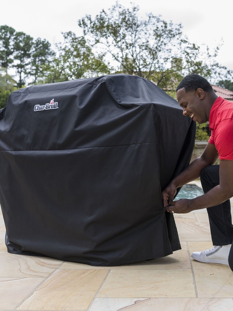 Char-Broil Black 3-4 Burner Garden BBQ Grill Cover - Image 2 of 4