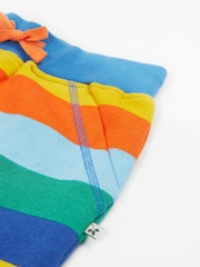 Frugi Blue Samson Printed  Rainbow 100% Organic Cotton Shorts - Image 3 of 4