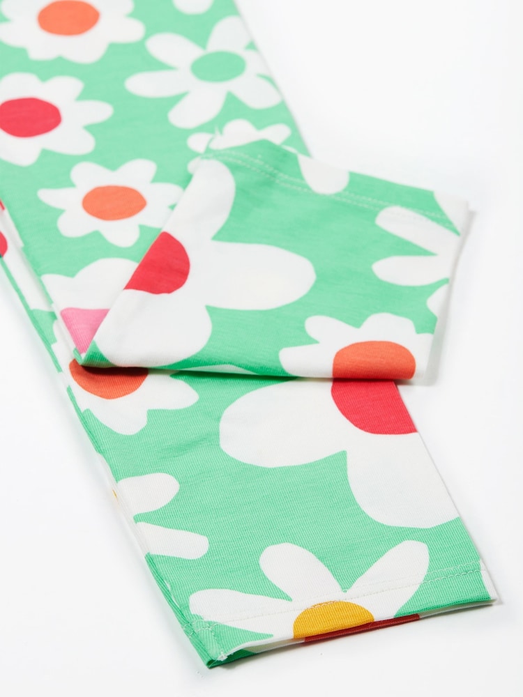 Frugi Spring Flower Print Leggings - Image 4 of 5