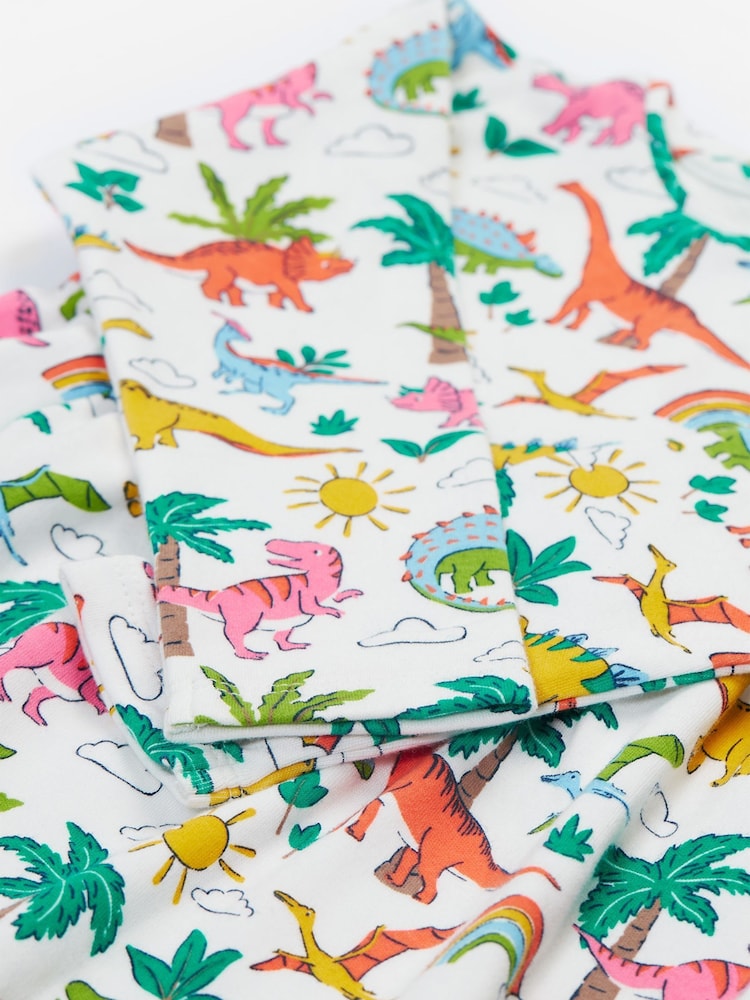 Frugi White Dinosaur Dress - Girls' Dresses - Image 2 of 4