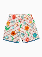 Frugi Blue Floral Reversible Shorts - Image 3 of 8