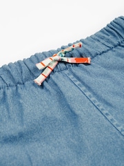 Frugi Blue Floral Reversible Shorts - Image 5 of 8