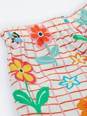 Frugi Blue Floral Reversible Shorts - Image 7 of 8