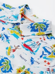 Frugi White Harvey Hawaiian 100% Organic Cotton Shirt - Image 3 of 5