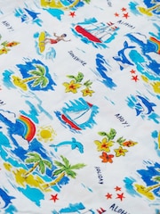 Frugi White Harvey Hawaiian 100% Organic Cotton Shirt - Image 5 of 5