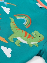 Frugi Green Dinosaur Applique Top - Kids' Clothing - Image 4 of 4
