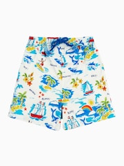 Frugi Orange Edie 100% Cotton Shorts - Image 1 of 5