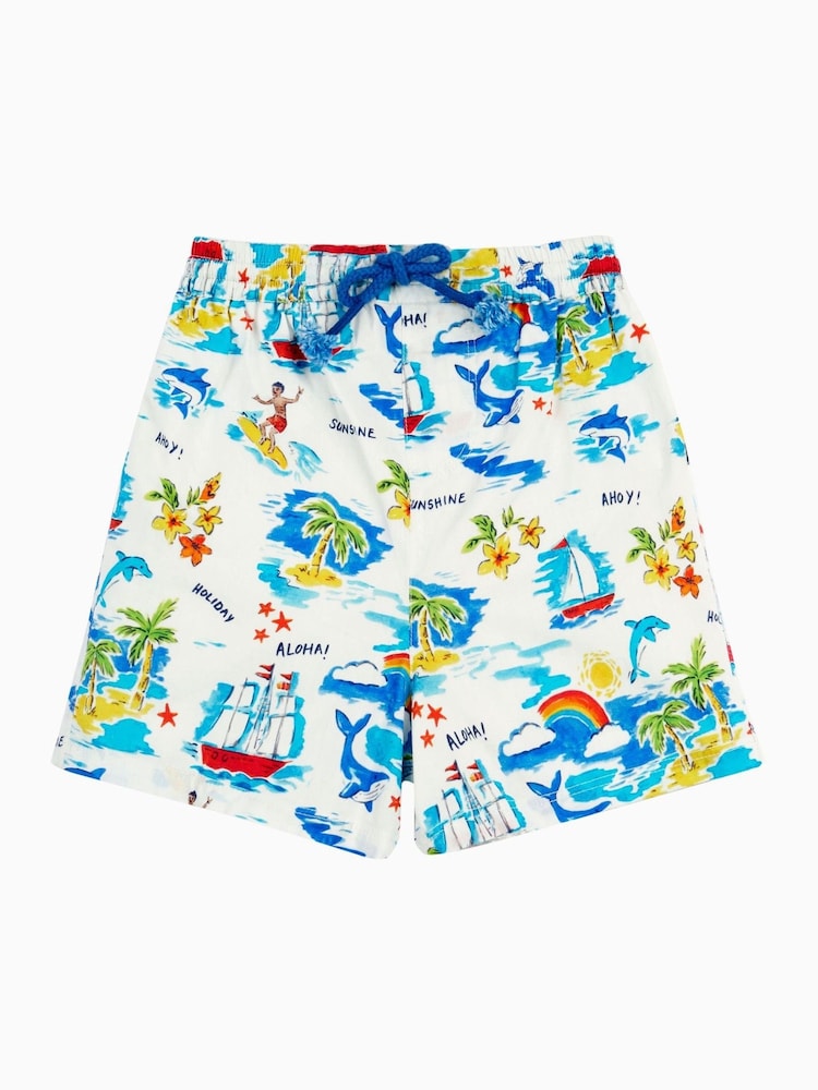 Frugi Orange Edie 100% Cotton Shorts - Image 1 of 5