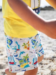 Frugi Orange Edie 100% Cotton Shorts - Image 2 of 5