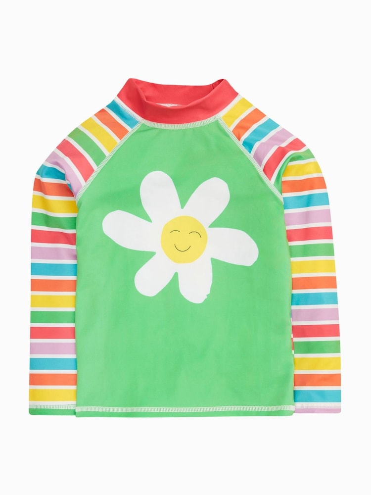 Azul - Frugi Rainbow Sun Safe Rash Vest - Moda baño - Imagen 1 de 3