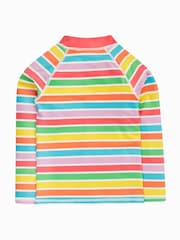 Azul - Frugi Rainbow Sun Safe Rash Vest - Moda baño - Imagen 2 de 3