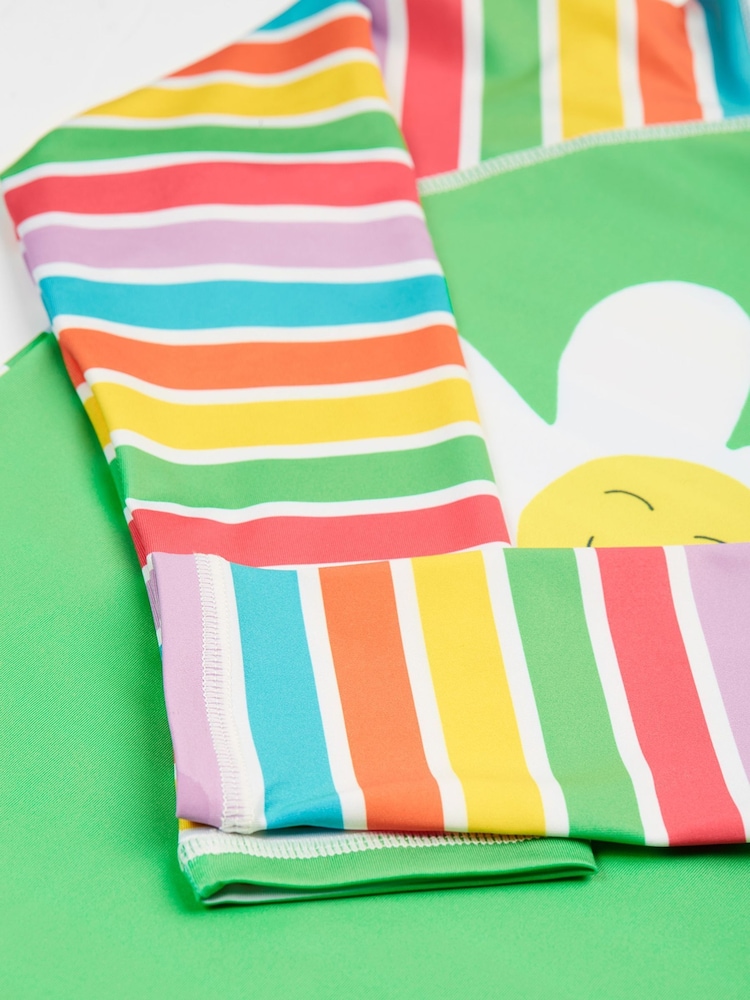 Azul - Frugi Rainbow Sun Safe Rash Vest - Moda baño - Imagen 3 de 3