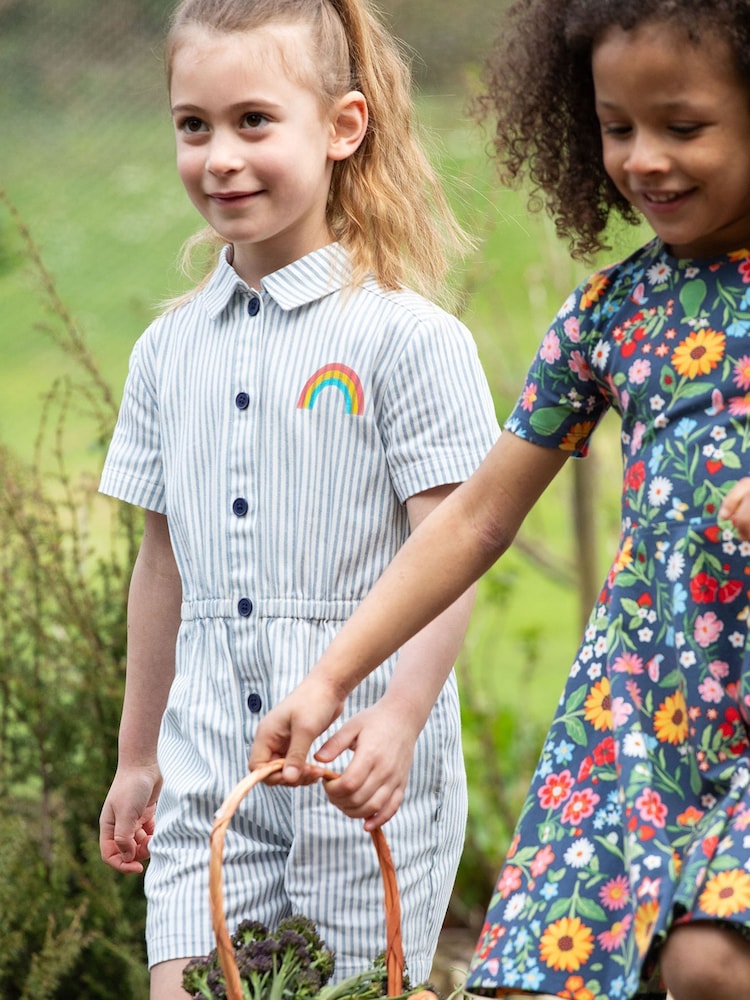 Frugi Blue 100% Organic Cotton Imogen Jumpsuit - Imagen 1 de 8