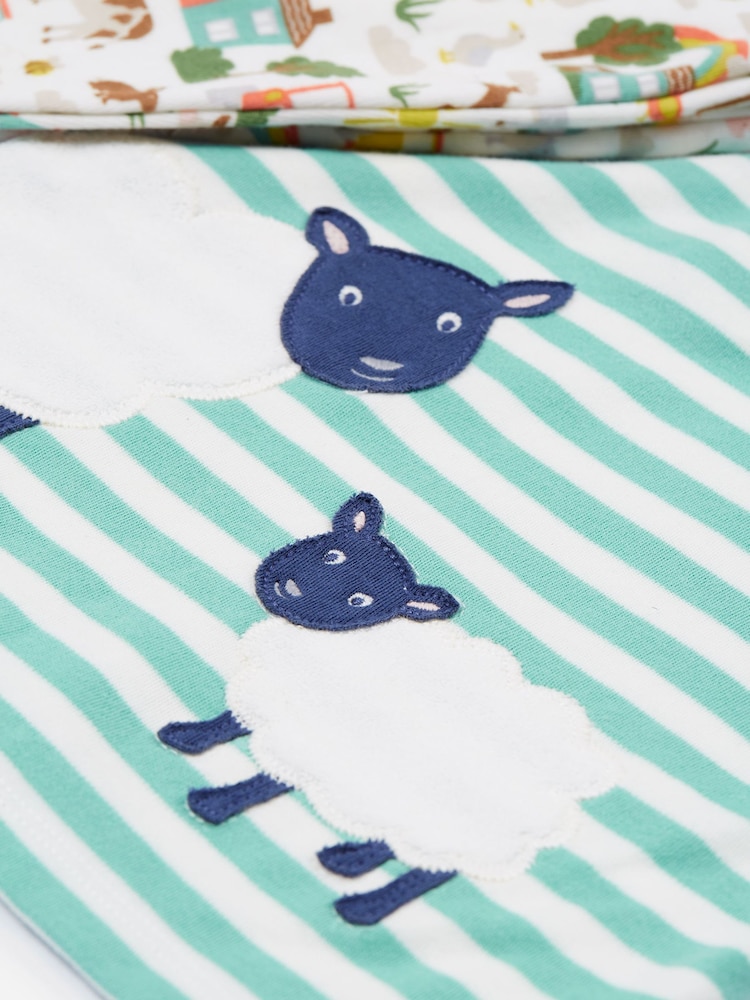 Frugi Frankie 100% Organic Cotton White Summer Outfit - Image 4 of 4