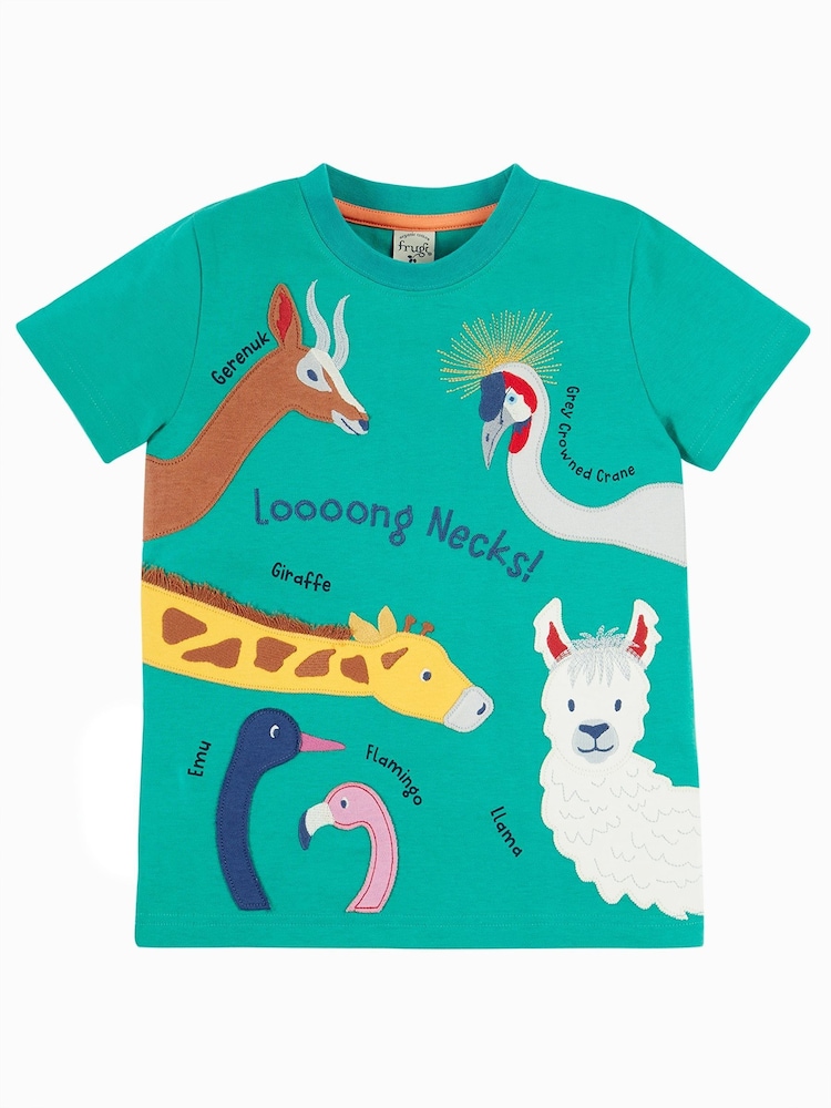 Frugi Red Carsen Applique T-shirt - Kids Top - Image 2 of 6