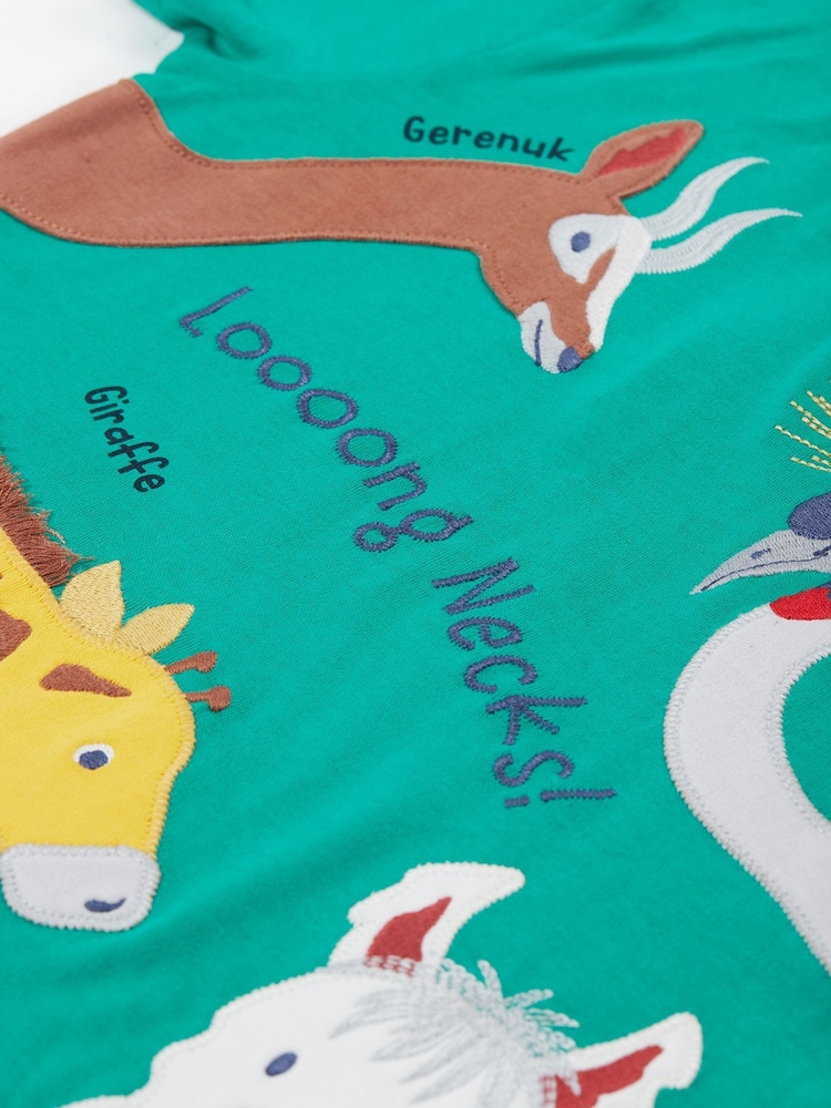 Frugi Red Carsen Applique T-shirt - Kids Top - Image 3 of 6