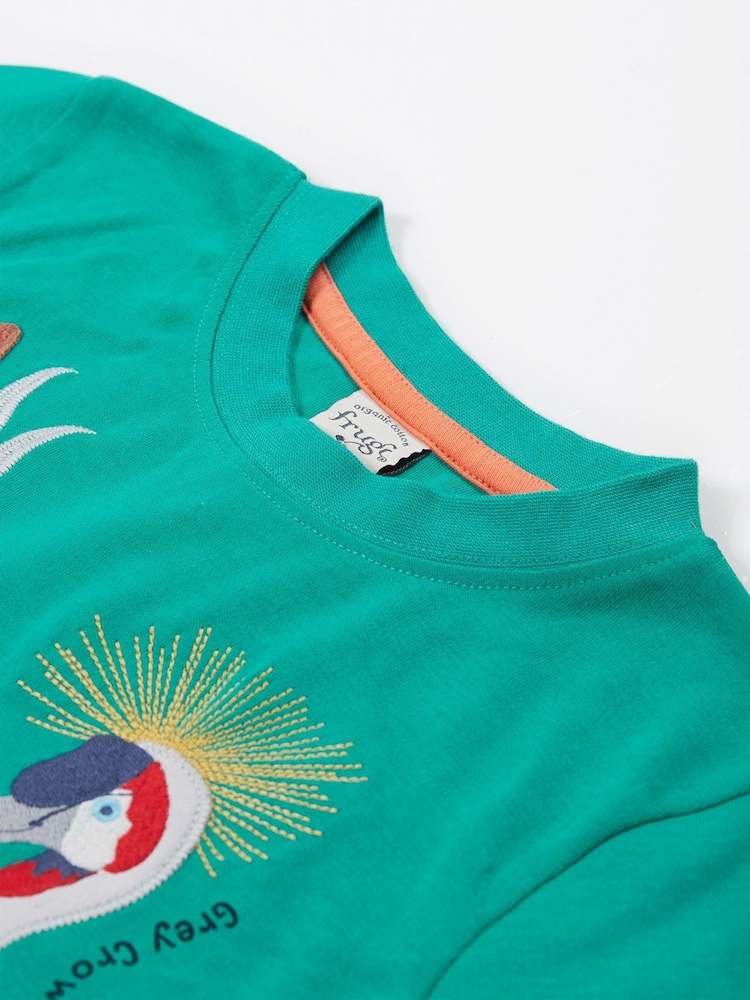 Frugi Red Carsen Applique T-shirt - Kids Top - Image 5 of 6