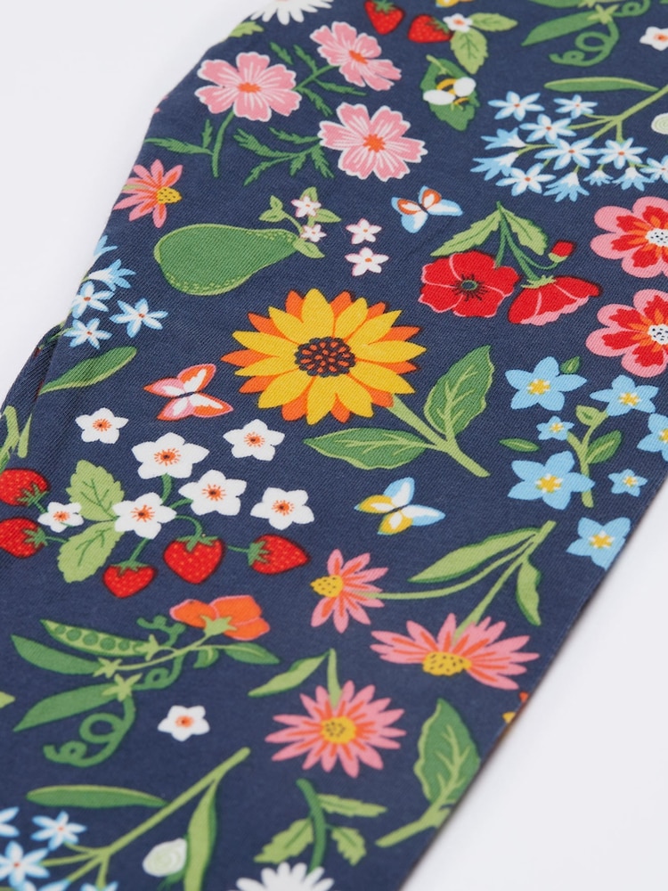 Frugi Blue Bunny Printed Leggings - Image 4 of 4