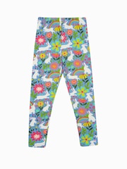 Frugi Blue Bunny Printed Leggings - Image 3 of 5