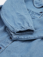 Frugi Blue Emma Denim 100% Organic Cotton Dress - Image 4 of 7