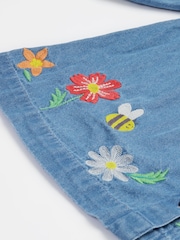 Frugi Blue Emma Denim 100% Organic Cotton Dress - Image 5 of 7