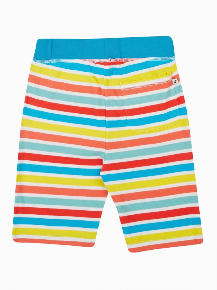 Frugi Blue Sunny Cotton Shorts - Image 2 of 5