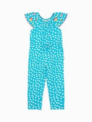 Frugi Blue Geneva 100% Cotton Jumpsuit - صورة 3 من 7