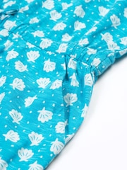 Frugi Blue Geneva 100% Cotton Jumpsuit - صورة 7 من 7