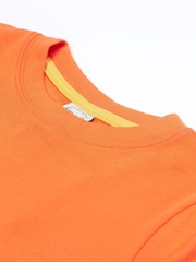 Frugi Orange Carsen Appliqué 100% Organic Cotton T-Shirt - Imagen 5 de 5