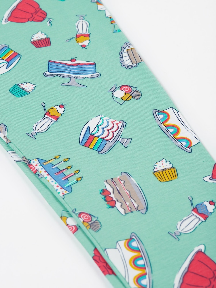 Frugi Blue Bunny Printed Leggings - Image 4 of 4