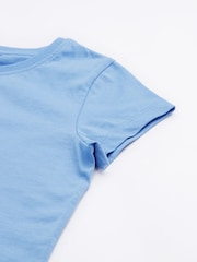 Frugi Blue Elise Wrap Around Appliqué 100% Organic Cotton T-Shirt - صورة 6 من 6