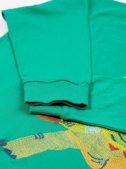 Frugi Green Owen Embroidered 100% Organic Cotton Appliqué Top - Image 5 of 5