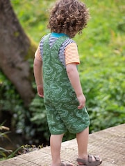 Frugi Green Rocky Reversible 100% Organic Cotton Dungarees - Image 2 of 7
