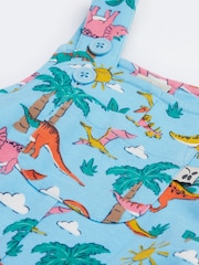 Azul - Frugi Blue Dinosaur Parsnip Dungarees - Imagen 2 de 4