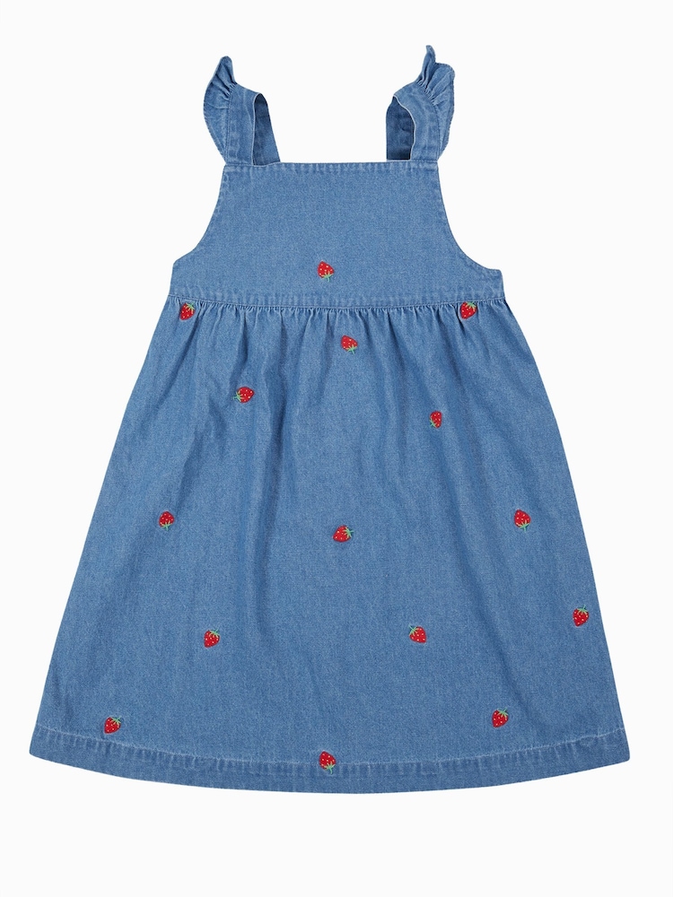 Frugi Blue Strawberry detail Summer Dress - Dresses - Image 1 of 5