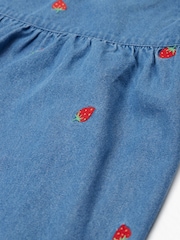 Frugi Blue Strawberry detail Summer Dress - Dresses - Image 2 of 5