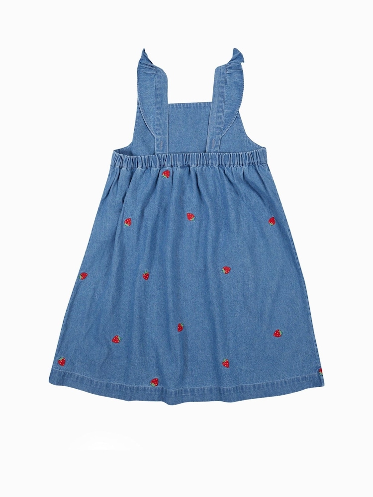 Frugi Blue Strawberry detail Summer Dress - Dresses - Image 5 of 5