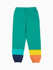 Frugi Green Malpas Colour Block 100% Organic Cotton Joggers - Imagen 1 de 5