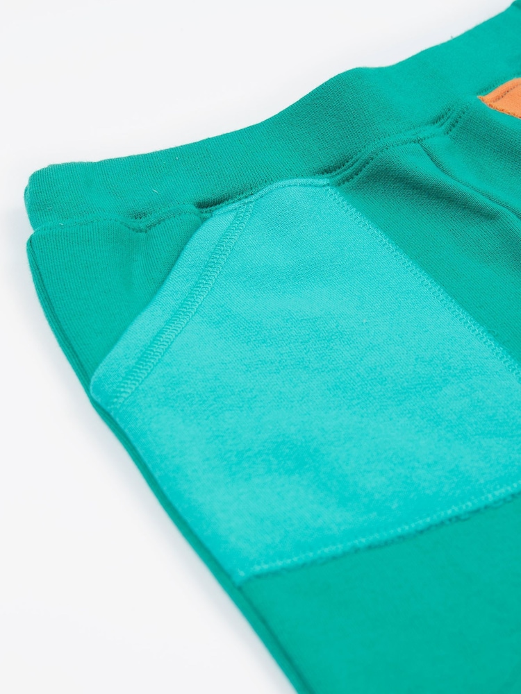 Frugi Green Malpas Colour Block 100% Organic Cotton Joggers - Imagen 5 de 5