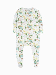 Frugi White Dinosaur Sleepsuit - Baby Clothing - Image 1 of 4