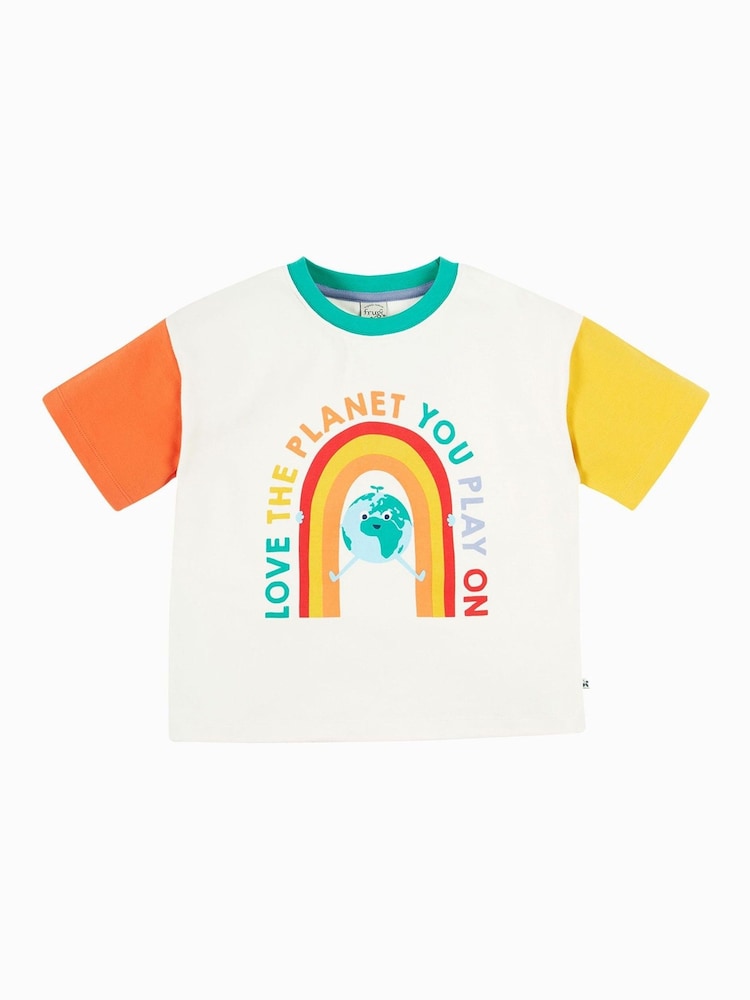 Frugi Towan Relaxed 100% Organic Cotton T-Shirt Non Appliqué - Image 2 of 6