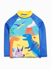 Azul marino - Frugi Rainbow Sun Safe Rash Vest - Moda baño - Imagen 2 de 5