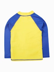 Azul marino - Frugi Rainbow Sun Safe Rash Vest - Moda baño - Imagen 3 de 5