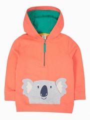Frugi Orange Hadley Half Zip Hoodie - Image 1 of 3