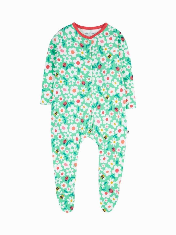 Frugi White Dinosaur Sleepsuit - Baby Clothing - Image 1 of 4