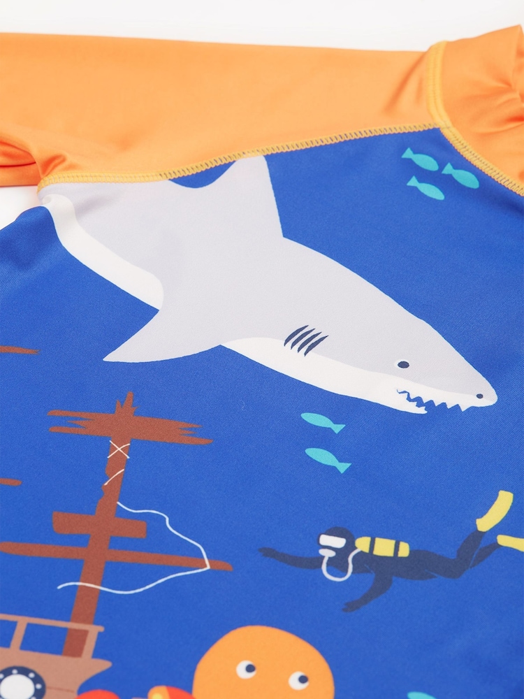 Frugi Rainbow Sun Safe Rash Vest - Swimwear - Image 3 of 4