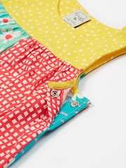 Frugi Green Summer Printed 100% Organic Cotton Dungarees - Imagen 7 de 8